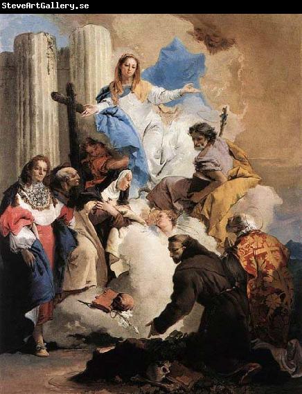 Giovanni Battista Tiepolo The Virgin with Six Saints